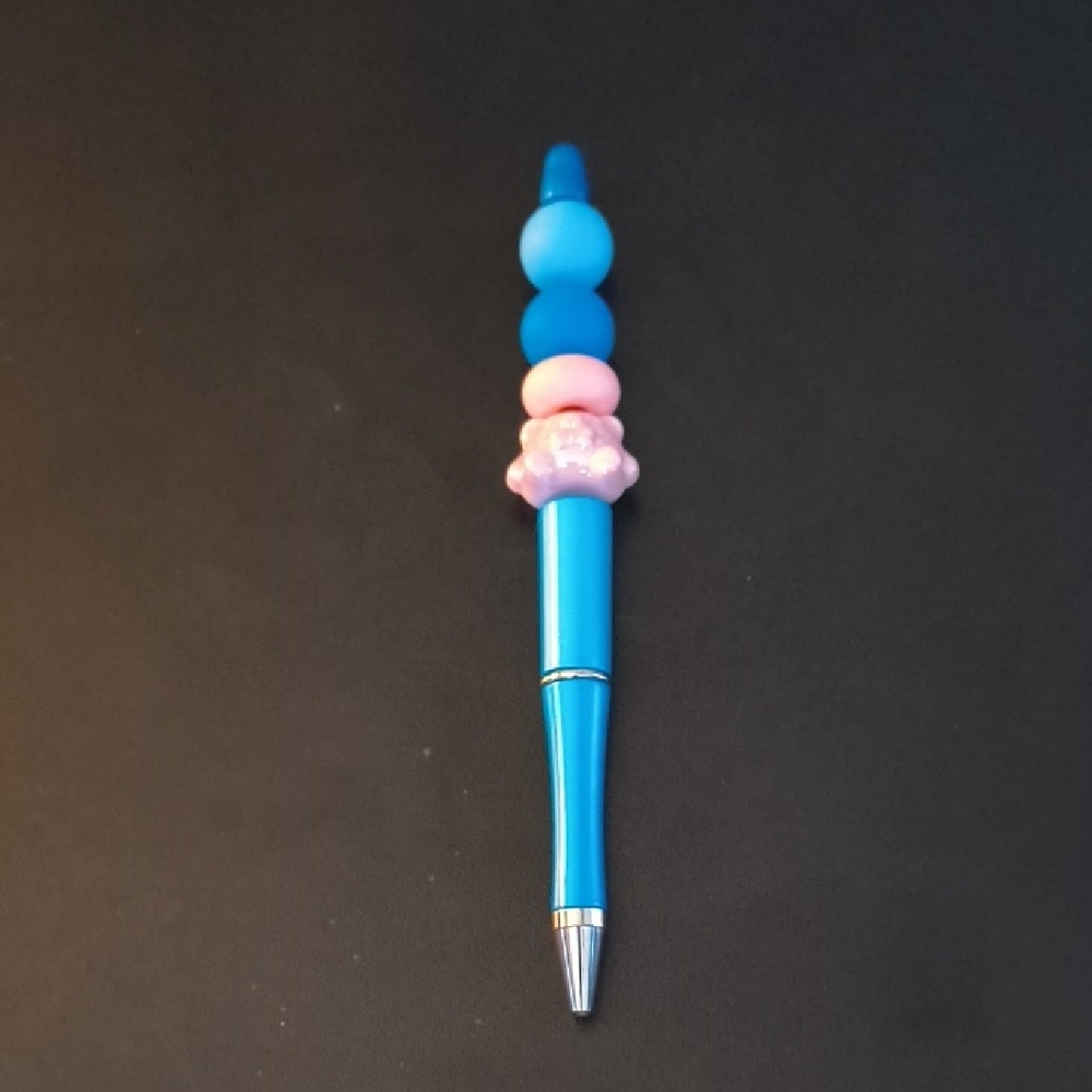 Vibrant Blue and Pink Kids Toy Pen